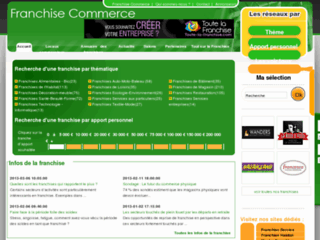 Franchise Commerce, Liste des réseaux de Franchise en commerces