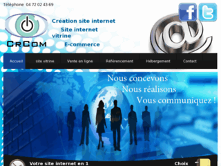 Détails : CrCom, Création de site internet Lyon