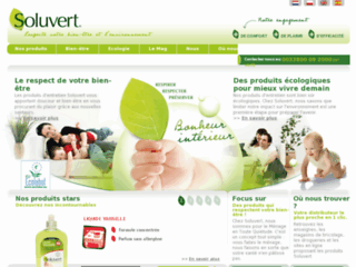 Soluvert, une marque de produit d'entretien et de nettoyage écologique