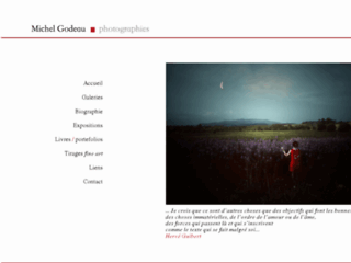 Michel Godeau photographies, galerie de photos d'art, site du photographe auteur