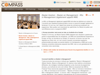 Détails : Master in Management Compass   