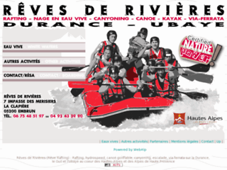 Reves de Rivieres : Rafting et sports d'eau vive à Embrun (Hautes-Alpes)