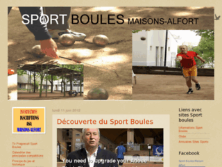 Détails : Sport Boules Maisons Alfort