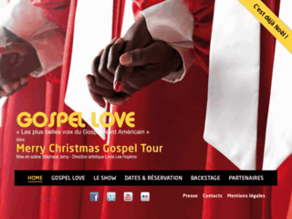 Site internet de la compagnie Gospel Love, en show à Châteauroux