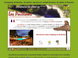 Camping 4 étoiles en Ardèche - Location de mobil-home