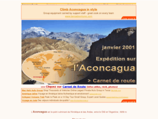 Détails : Alpinisme : ascension de l'Aconcagua (Argentine)