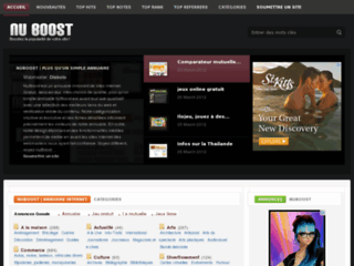 NuBoost - Annuaire internet généraliste web 2.0