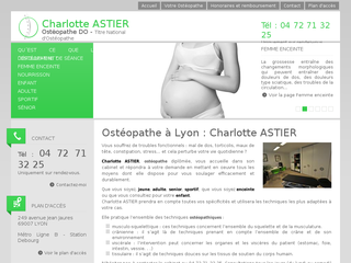 Détails : Cabinet d'ostéopathie à Lyon : votre ostéopathe Charlotte Astier