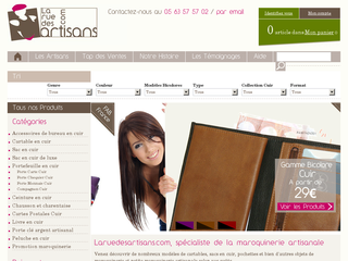 Achetez vos articles de maroquinerie sur la boutique www.laruedesartisans.com
