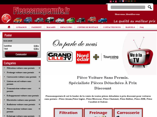  Pièces détachées pour votre auto sans permis sur www.piecesanspermis.fr