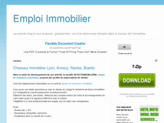 Emploi Immobilier