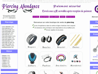 Piercing Abondance - Bijoux fantaisies, piercings et tatouages
