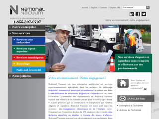 Détails : National Vacuum, spécialiste en réparations de réseaux d'égouts municipaux