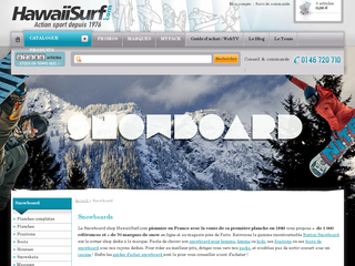 Détails : Snowboard et skis sur HawaiiSurf