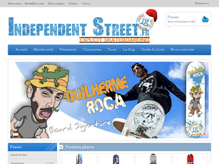 Détails : Independentstreet : le site du skateboard
