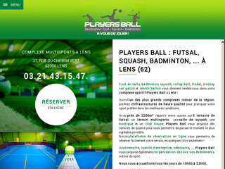 Détails : Players Ball : Complexe indoor Lens