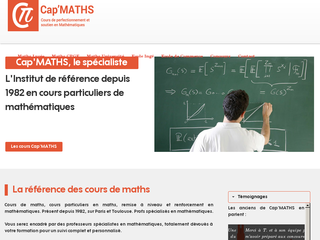 Cap'Maths - Cours de maths à Toulouse, Paris, Lyon