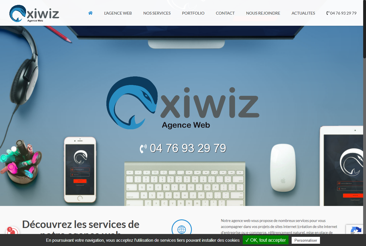 Détails : Oxiwiz : agence digital pour votre site.