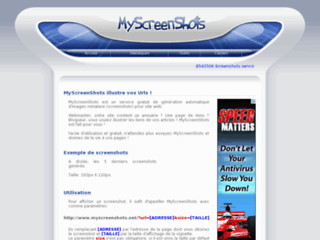 MyScreenShots - Générateur automatique de screenshots