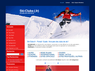 Détails : Ski clubs