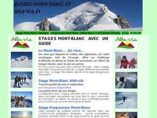 Stages Mont Blanc