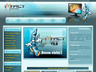 Impact-Cr3ations.com - Graphisme, mascotte, design, flash, banniere, ticket, charte, creation