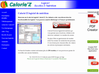 Détails : Calorie'Z logiciel de recettes de cuisine