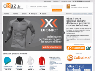 oBaz.fr votre boutique en ligne dédiée aux premières couches techniques