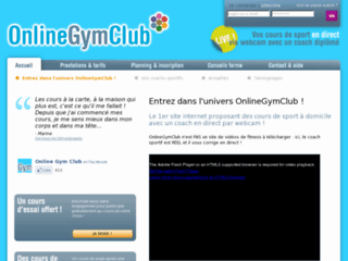 OnlineGymClub:1er site proposant du coaching sportif à domicile par webcam