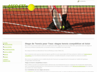 Détails : stage de tennis intensif