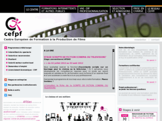 Détails : Formation professionnelle avec stage conventionné cinéma, CEFPF