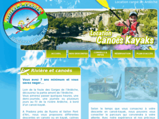 Détails : Canoë en location pour descente de l'Ardèche