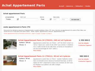 Détails : Achat appartement paris
