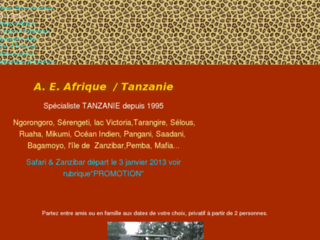 Détails : Afrique Safari Tanzanie