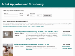 Détails : Achat appartement Strasbourg