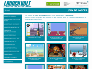 Détails : Launchvolt.com : Jeux de Lancer de Tous Types !