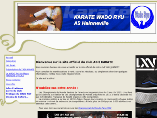 Détails : Page d'accueil du site de l'ASH KARATE