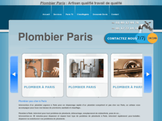 Détails : plombier Paris