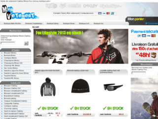 Détails : Mon-vetement.com, sportwear et surfwear des marques Oakley, Ethnies et Fox sur le web