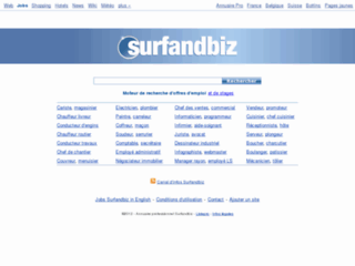Surfandbiz: moteur de recherche d'offres d'emploi et de stages