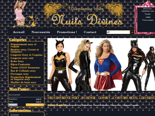 Obtenez des déguisements féminins via Nuits-Divines.com