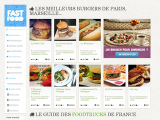 Fastfood.fr, Des centaines d'idées de foodtrucks pour manger rapidement sur Paris