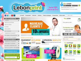 Détails : Lebonprint, imprimeur en ligne professionnel