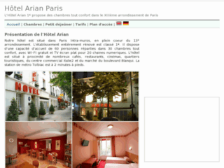 Hôtel Arian Paris 13°