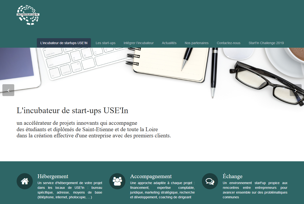 Détails : USE'In : mission d'accompagner les projets de startups.