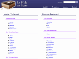 Détails : La Bible en ligne