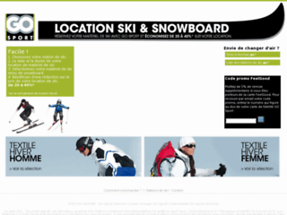 Louer vos skis en ligne avec Go Sport