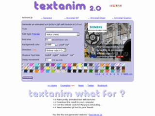 Détails : Textanim - générateur de texte animé