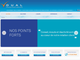 Détails : Dual Technologies Services - Joint-venture franco-indienne. Développement informatique & internet