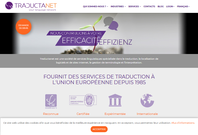 Agence de traduction multilingue - TraductaNet